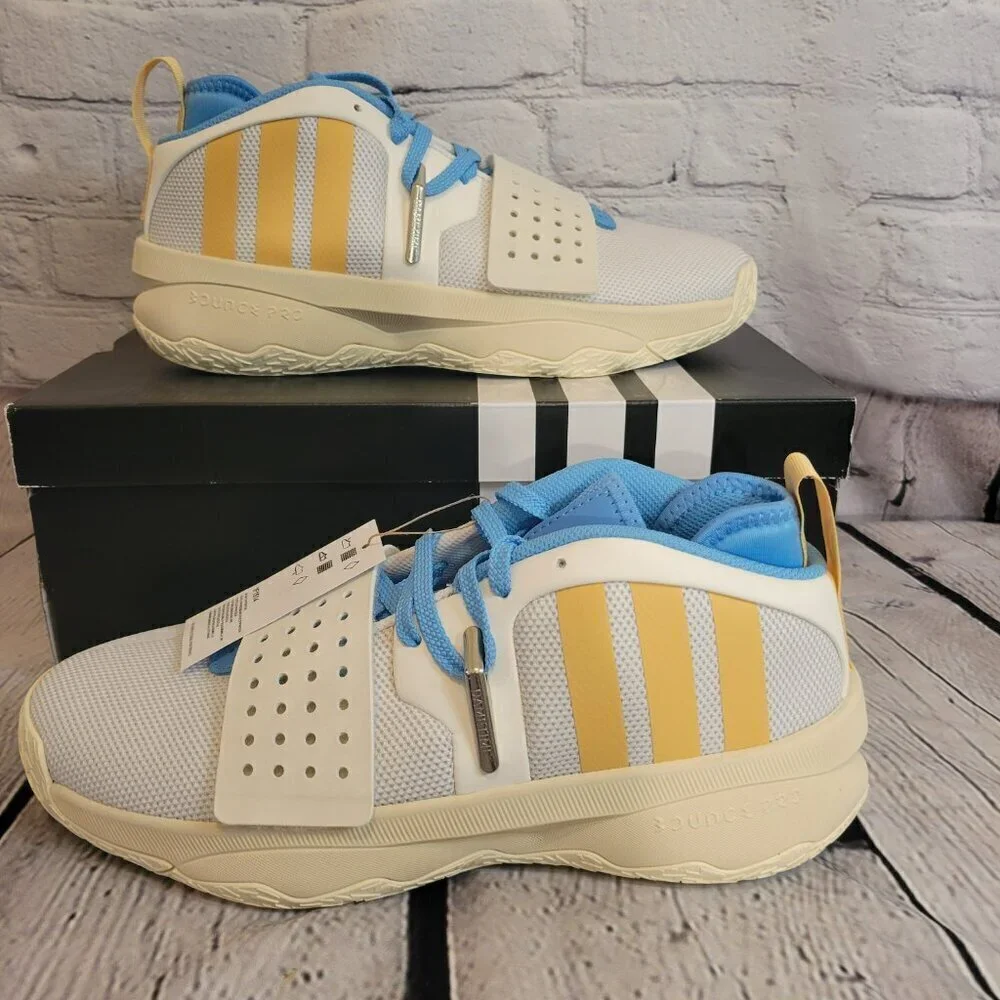 Adidas Dame 8 Basketball Shoes- Cloud White/Oat/Cream White